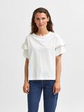 Selected KATOEN RUCHES T-SHIRT, Snow White, highres - 16079837_SnowWhite_003.jpg