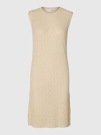 KNITTED  MIDI DRESS, Birch, highres