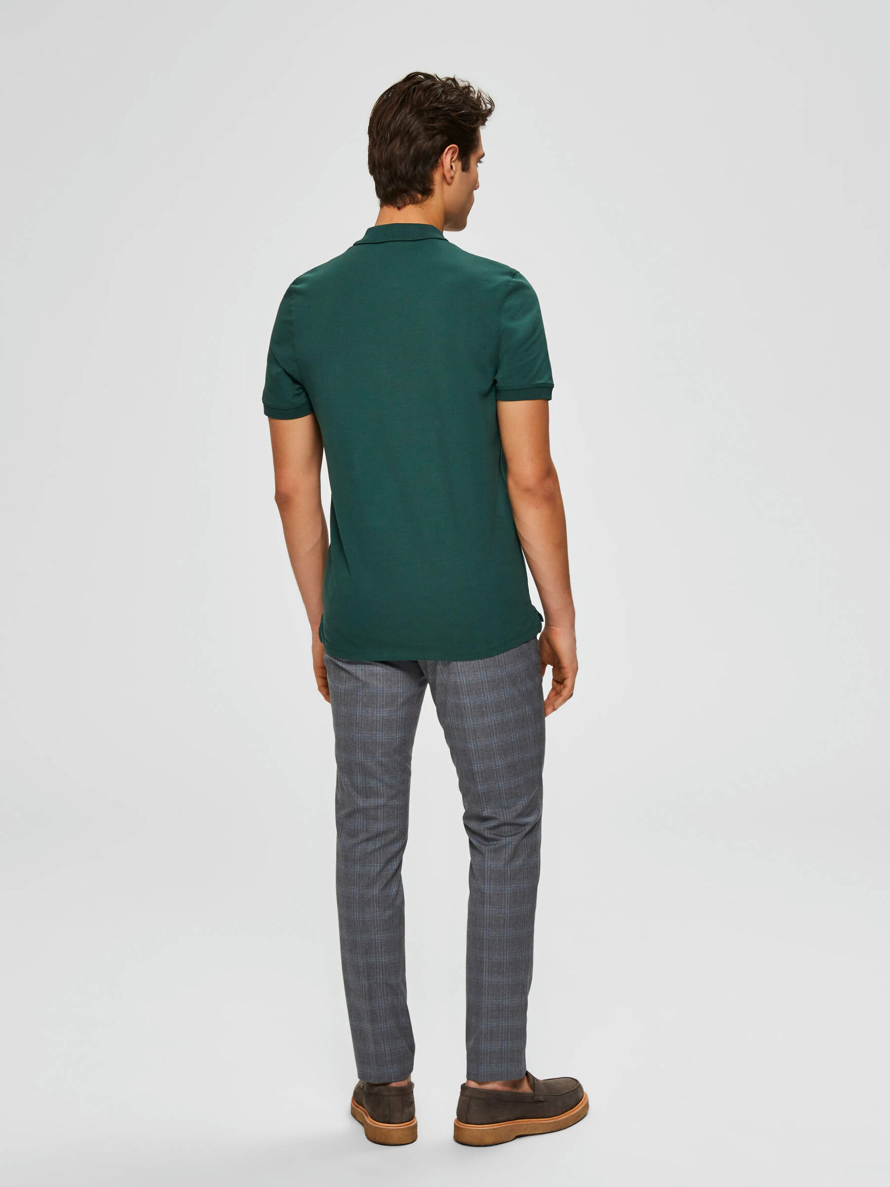 SLHARO POLO SHIRT, Trekking Green, highres