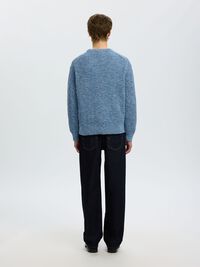 100% COTTON PULLOVER, Blue Horizon, highres