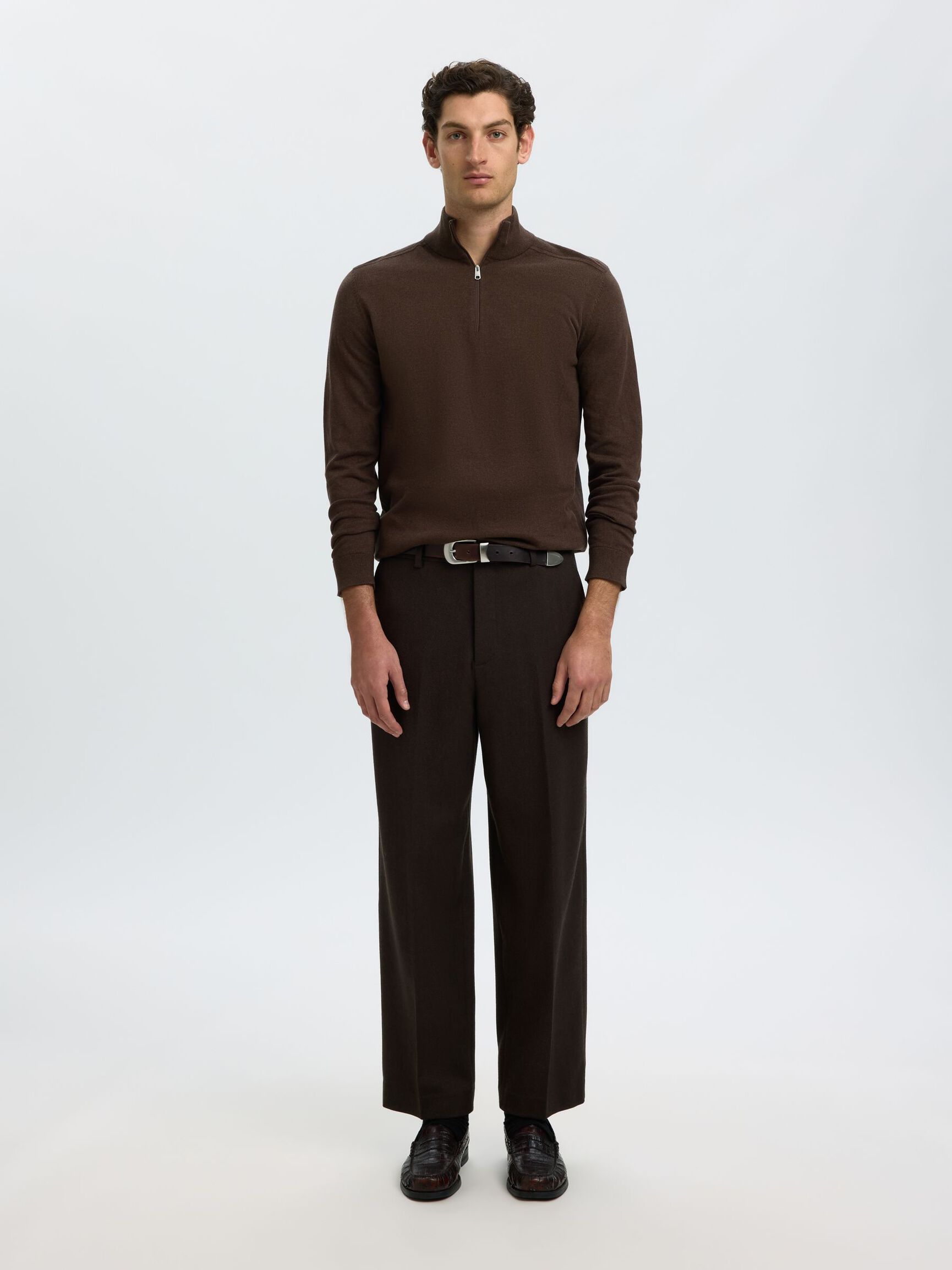 HALF-ZIP PULL EN MAILLE, Delicioso, highres
