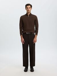 HALF-ZIP PULL EN MAILLE, Delicioso, highres