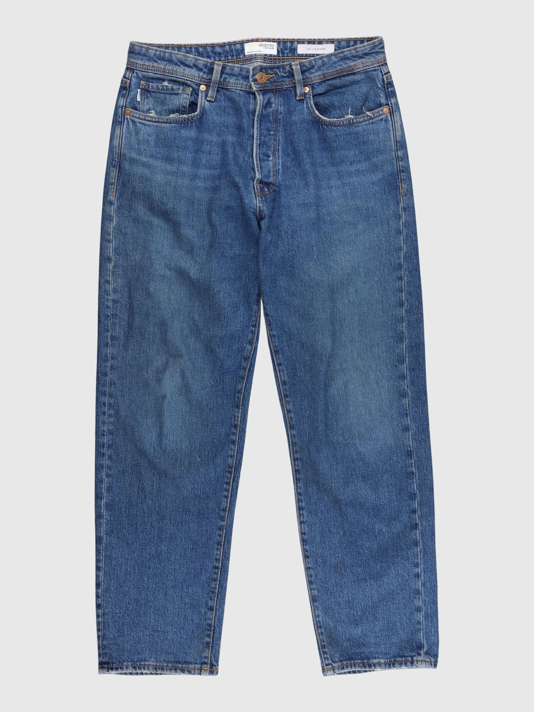 JEANS, Medium Blue Denim, highres