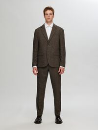 GERUIT WOLMIX PANTALON, Brownie, highres