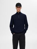 Selected 100% MERINO WOOL HALF-ZIP JUMPER, Navy Blazer, highres - 16094655_NavyBlazer_003.jpg