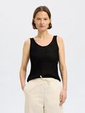 Selected SLEEVELESS KNITTED TOP, Black, highres - 16097551_Black_003.jpg