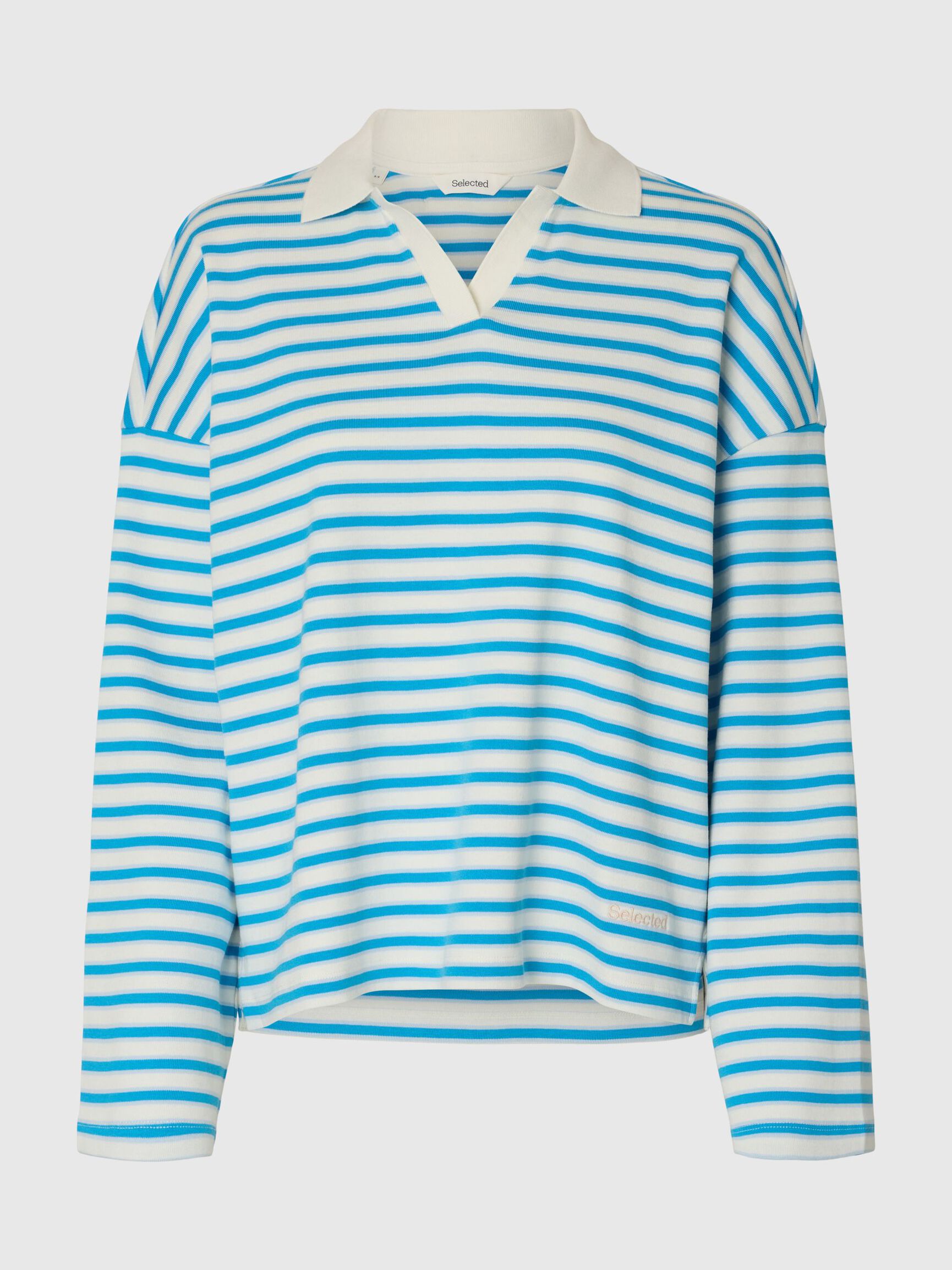 PITKÄHIHAINEN PIKEEPAITA, Malibu Blue, highres