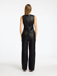 LEDER OBERTEIL, Black, highres