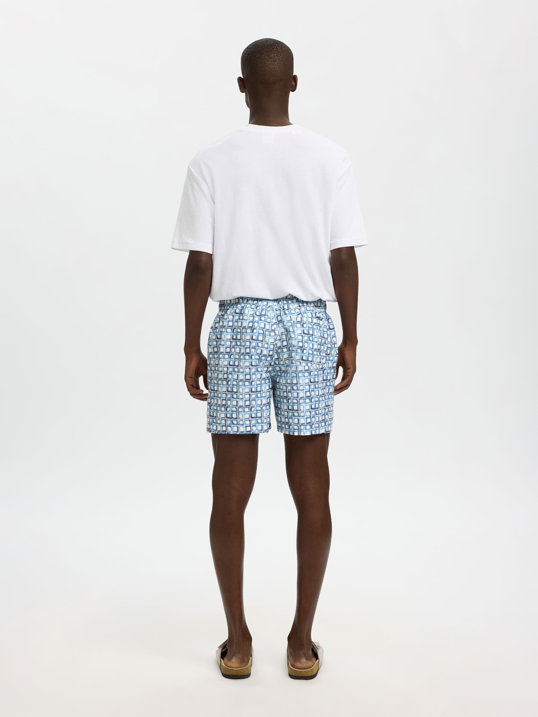 TRYCK BADSHORTS, Dusty Blue, highres