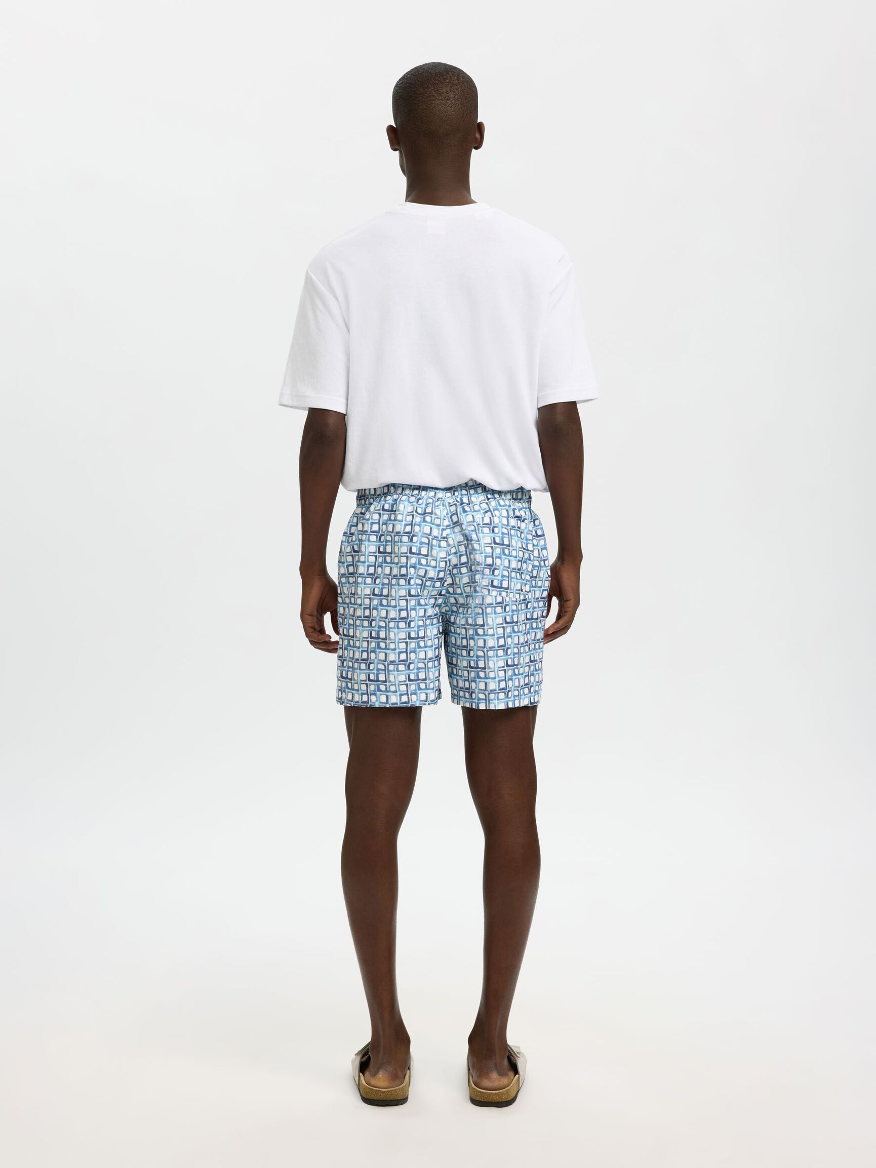 TRYCK BADSHORTS, Dusty Blue, highres