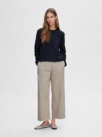 LONG-SLEEVED BOXY T-SHIRT, Dark Sapphire, highres