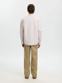 COUPE CLASSIQUE CHEMISE EN LIN MÉLANGÉ, Rose Dawn, highres