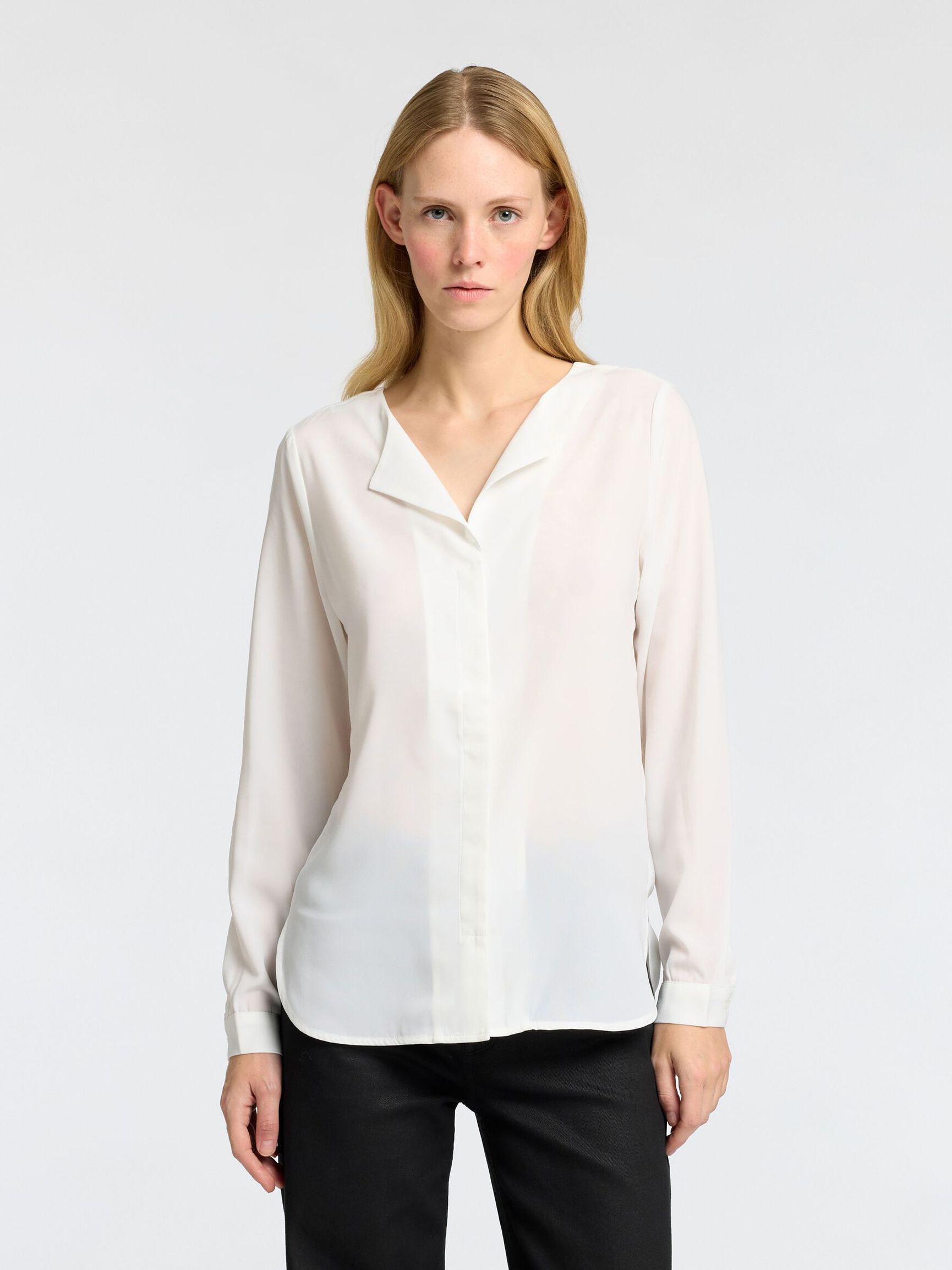 LANGÆRMET SKJORTE, Snow White, highres