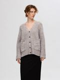 Selected OVERSIZED WOOL BLEND CARDIGAN, Steel Gray, highres - 16094703_SteelGray_1133748_003.jpg