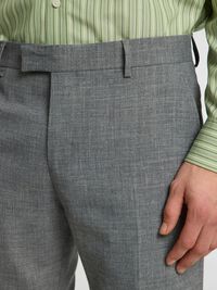 SLIM FIT SUIT TROUSERS, Grey, highres