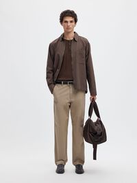 HELVAR ORGANIC COTTON CHINO TROUSERS, Plaza Taupe, highres
