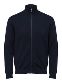 ZIP-UP CARDIGAN, Navy Blazer, highres