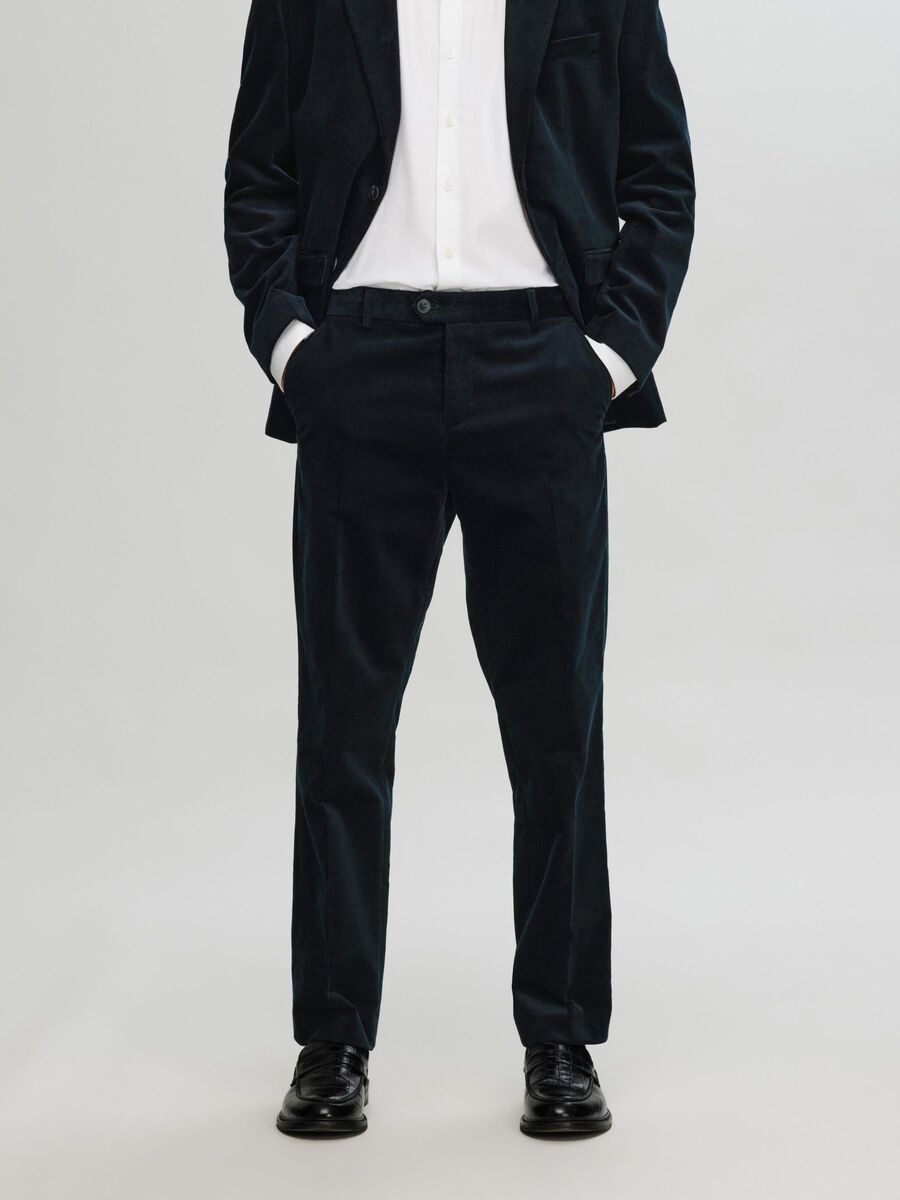 Selected REGULAR FIT CORDUROY TROUSERS, Sky Captain, highres - 16094864_SkyCaptain_1125978_003.jpg