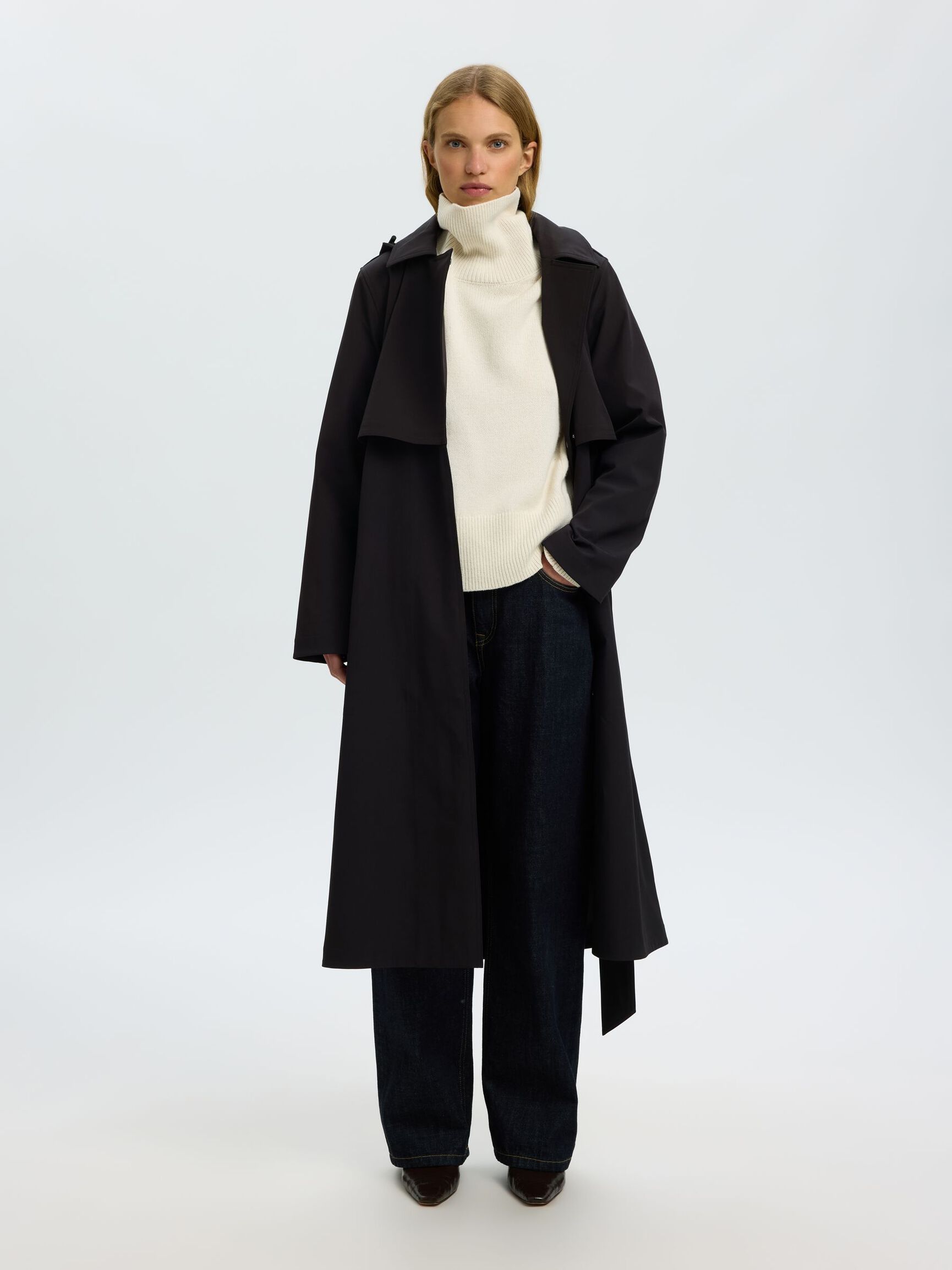 TECHNICAL TRENCHCOAT, Black, highres