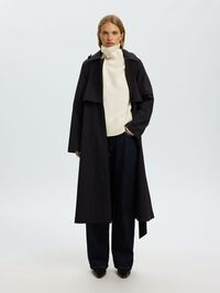 TECHNICAL TRENCHCOAT, Black, highres