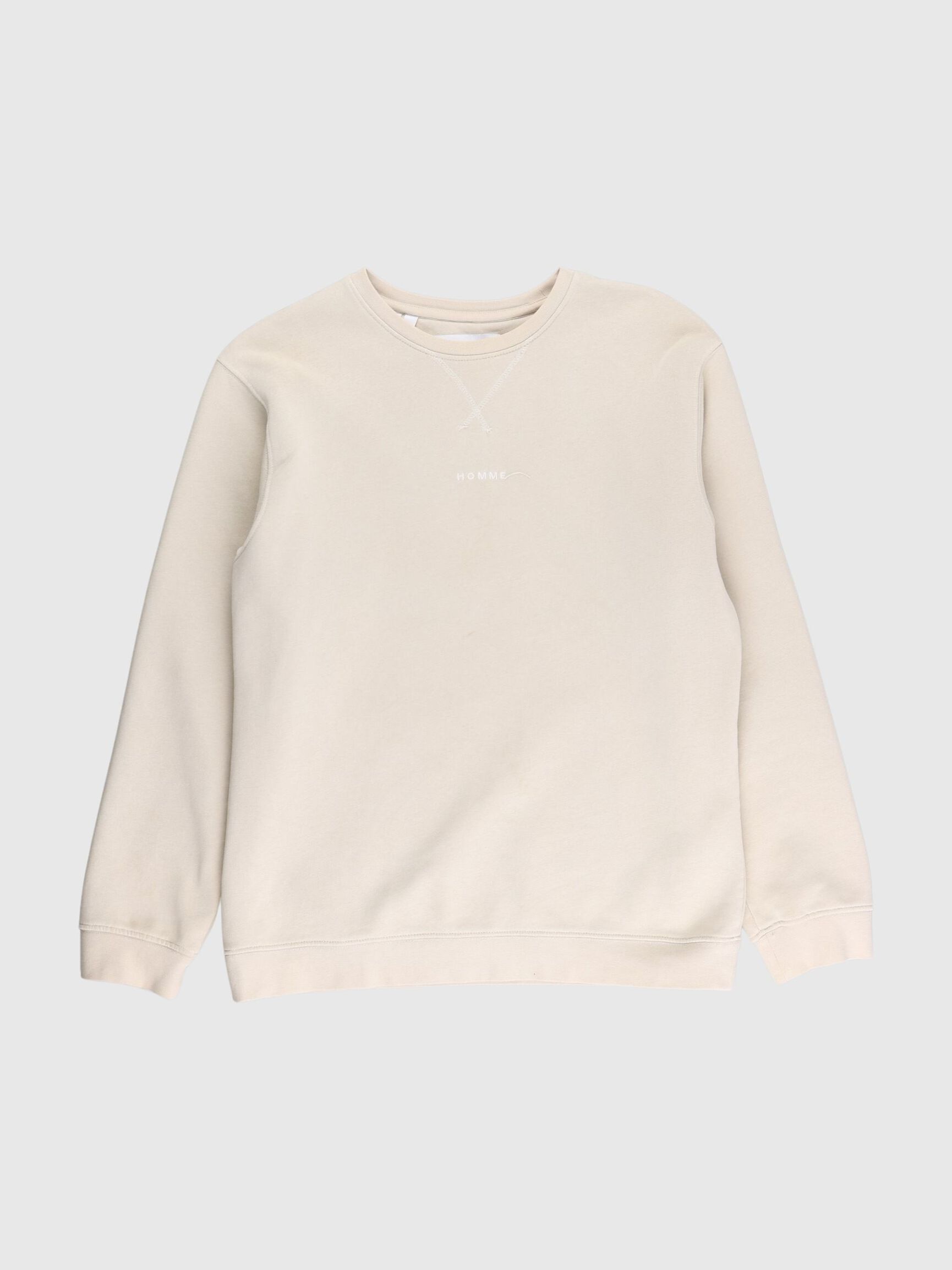 LONG SLEEVED SWEATSHIRT, Oatmeal, highres