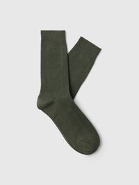 COTTON BLEND SOCKS, Forest Night, highres