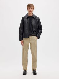 196 STRAIGHT FIT CHINOS, Greige, highres