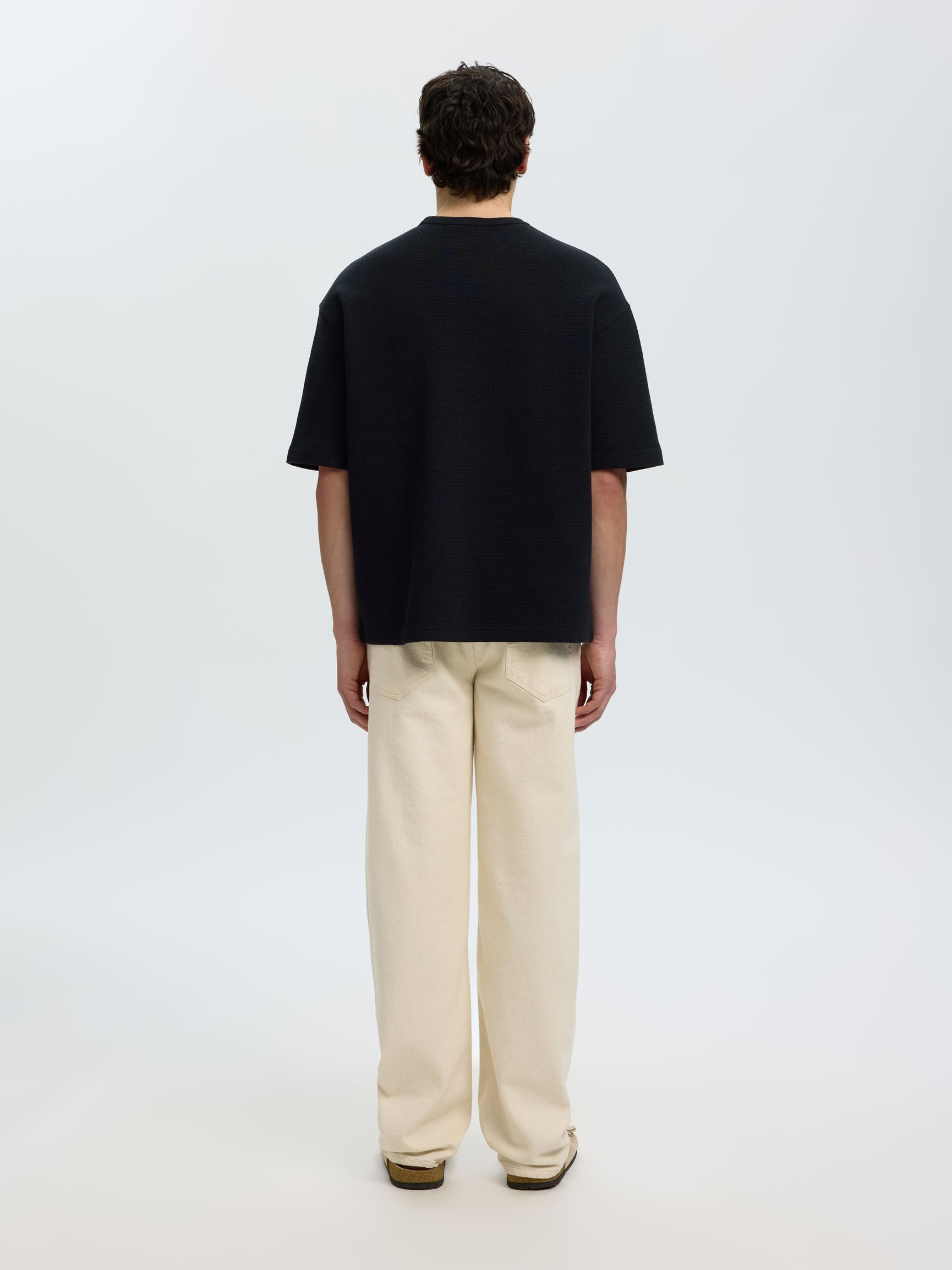 RELAXED FIT T-SHIRT, Black, highres