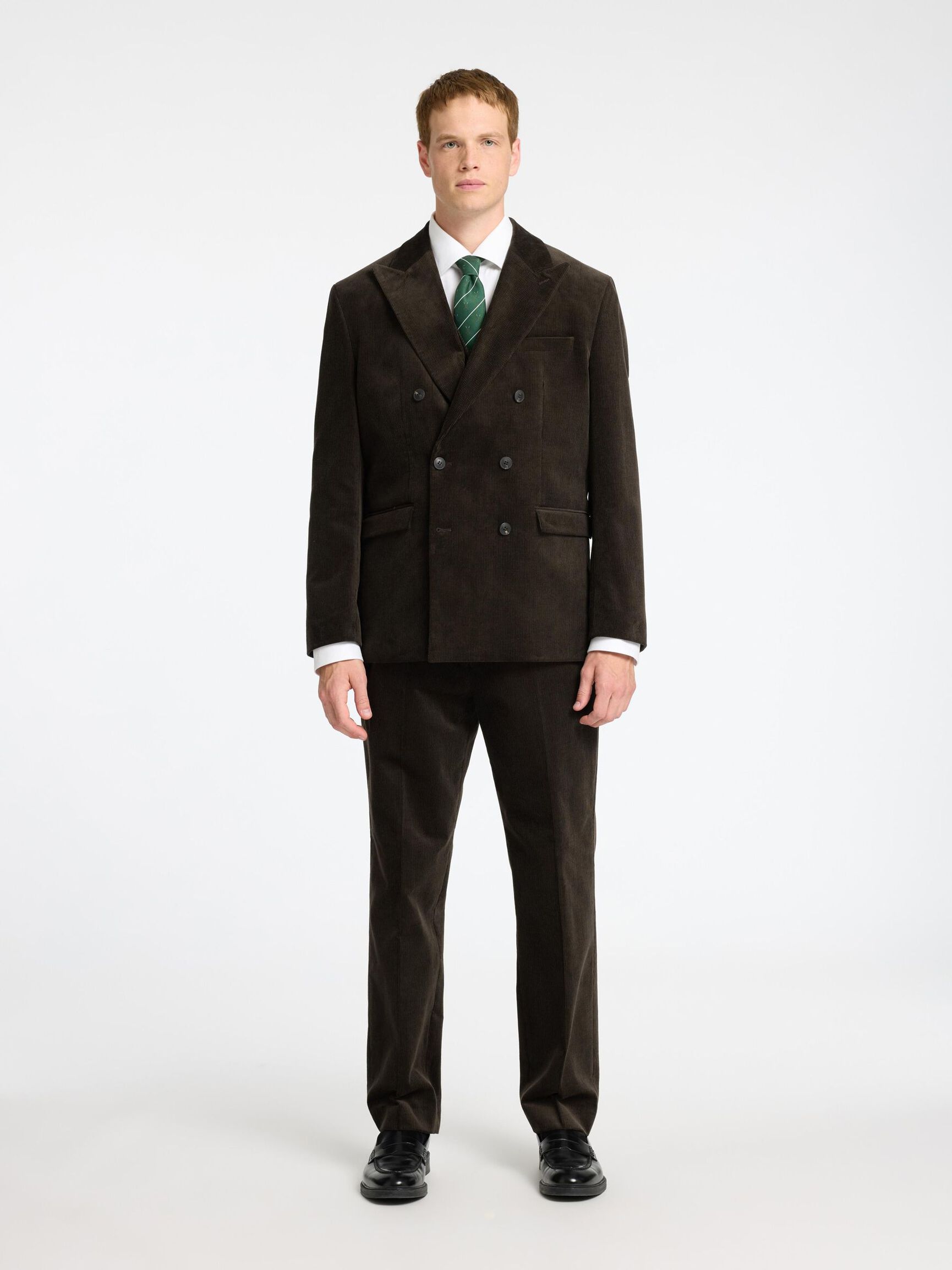 REGULAR FIT CORD ZWEIREIHIGER BLAZER, Morel, highres