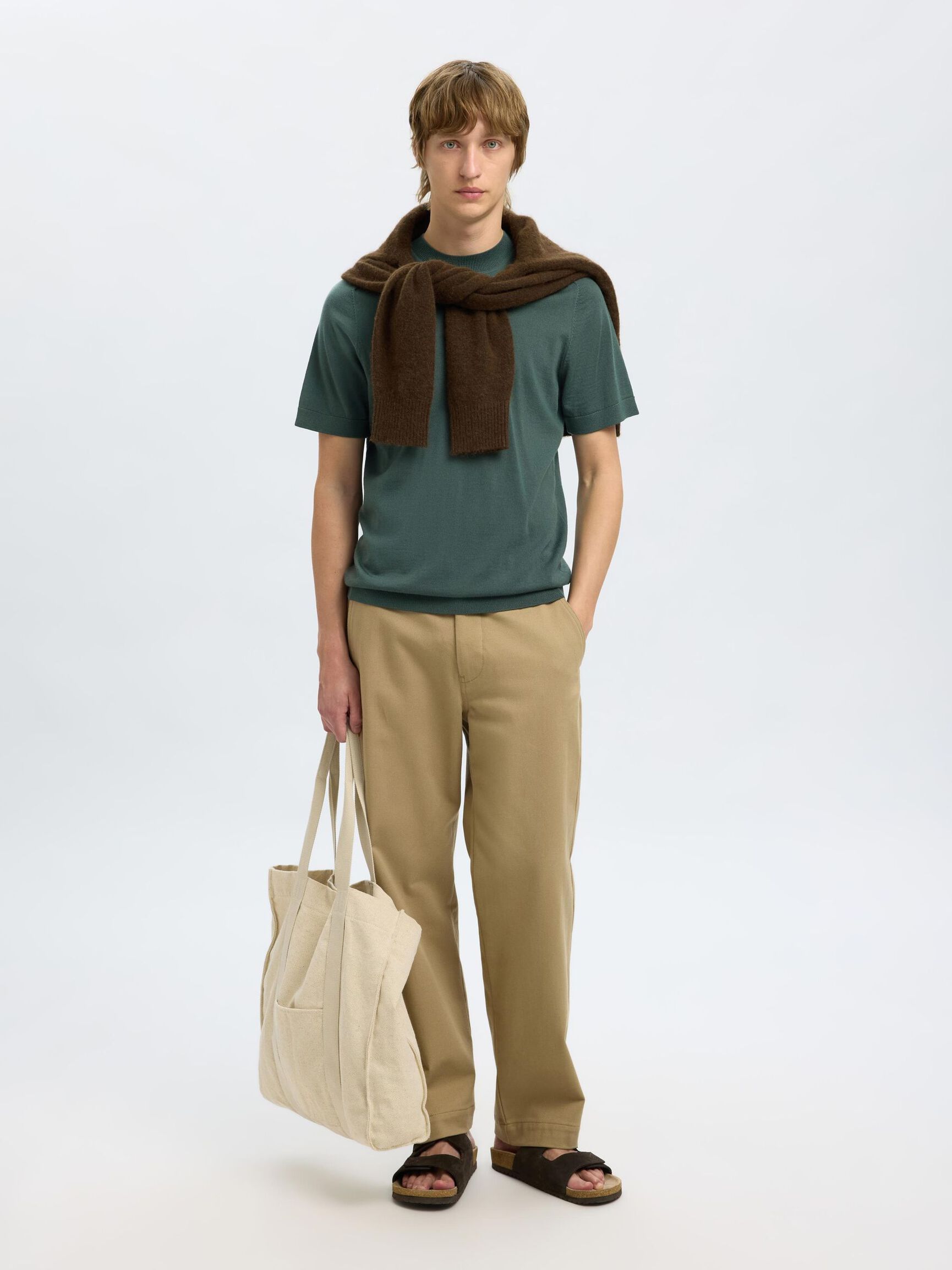 100% MERINO WOOL T-SHIRT, Deep Forest, highres