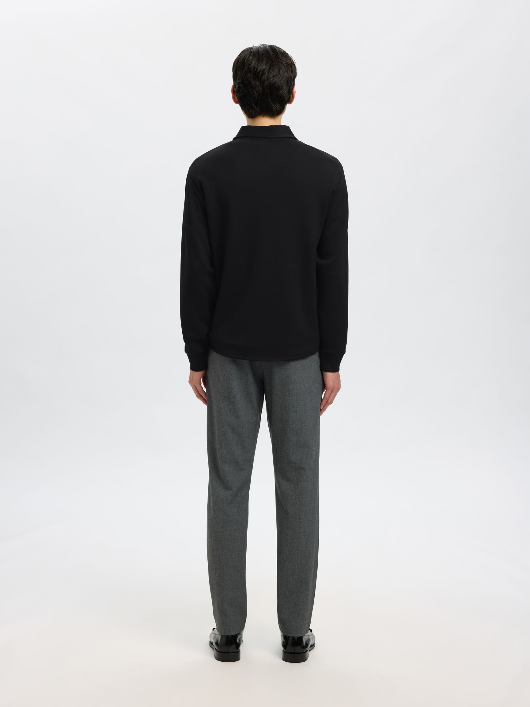 VISCOSE BLEND CARDIGAN, Black, highres