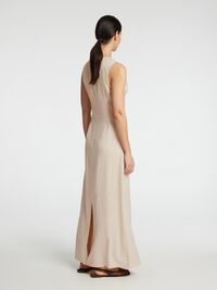 MOUWLOOS MAXI JURK, Sandshell, highres