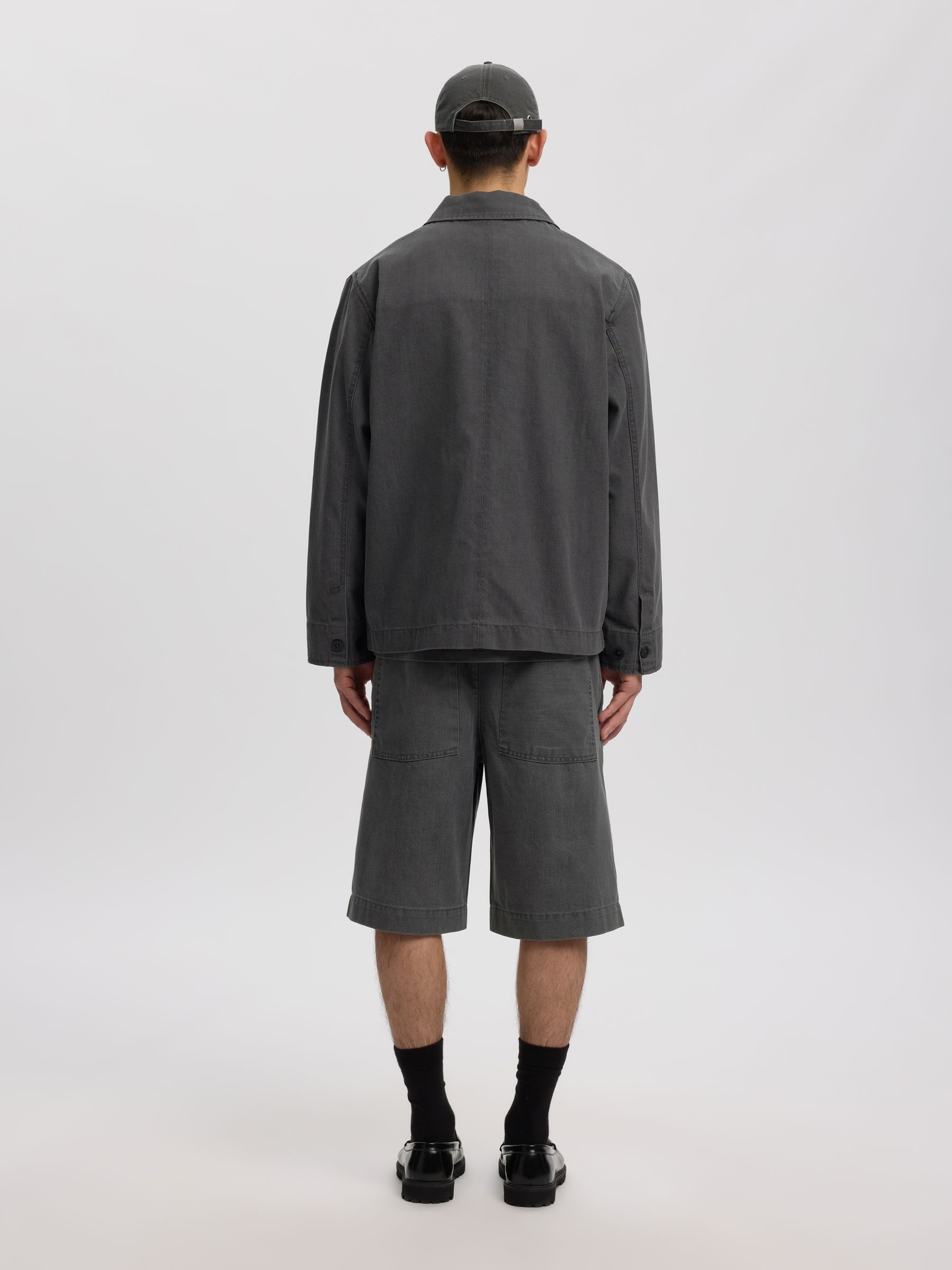 LÅNGA ÄRMAR ÖVERSKJORTA, Light Grey Denim, highres
