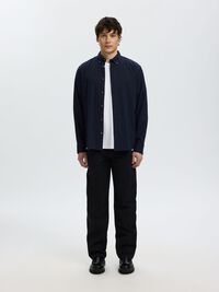 COTTON LONG SLEEVED SHIRT, Sky Captain, highres
