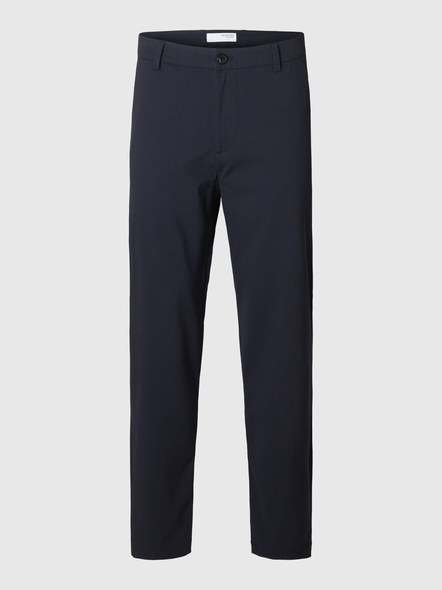 Selected SLIM FIT TAPERED HOSE, Dark Sapphire, highres - 16099820_DarkSapphire_001.jpg