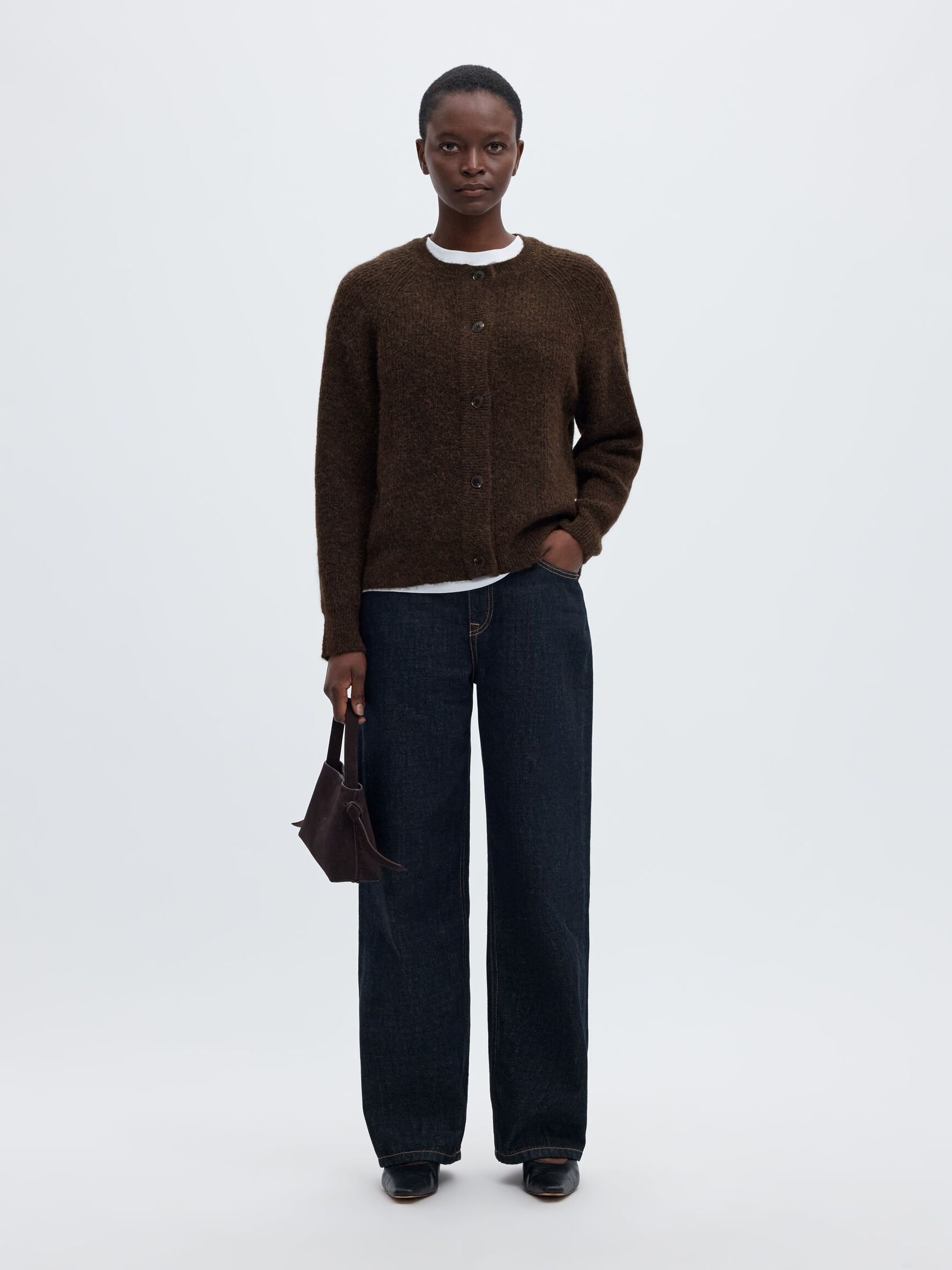 WOOL BLEND CARDIGAN, Delicioso, highres