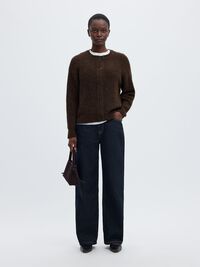 WOOL BLEND CARDIGAN, Delicioso, highres