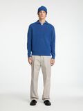 Selected WOOL BLEND PLEATED LOOSE-FIT TROUSERS, Chrome Grey, highres - 16097841_ChromeGrey_005.jpg