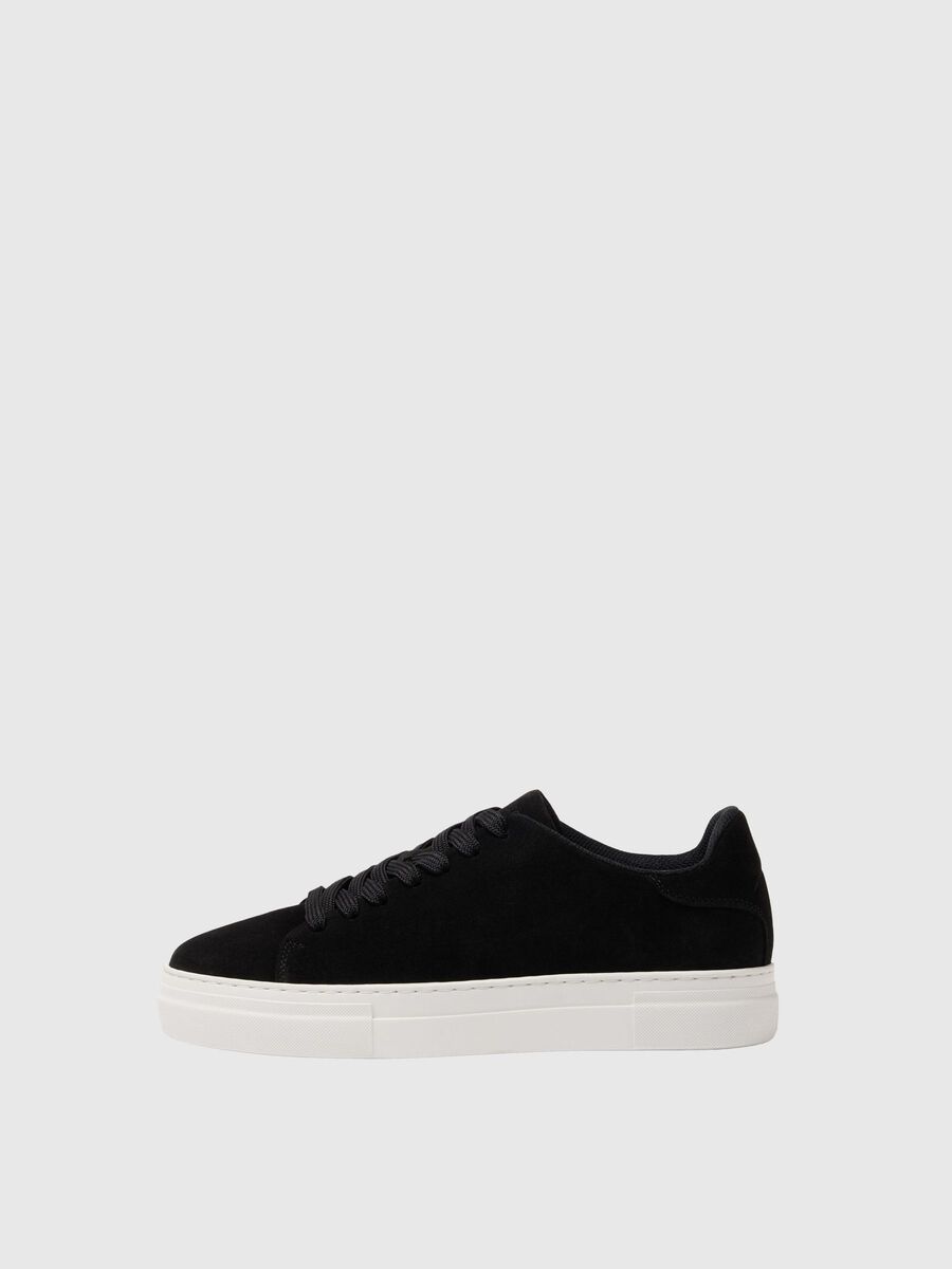 Selected CHUNKY WILDLEDER SNEAKERS, Black, highres - 16095934_Black_001.jpg