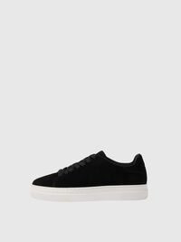 CHUNKY SUÈDE SNEAKERS, Black, highres