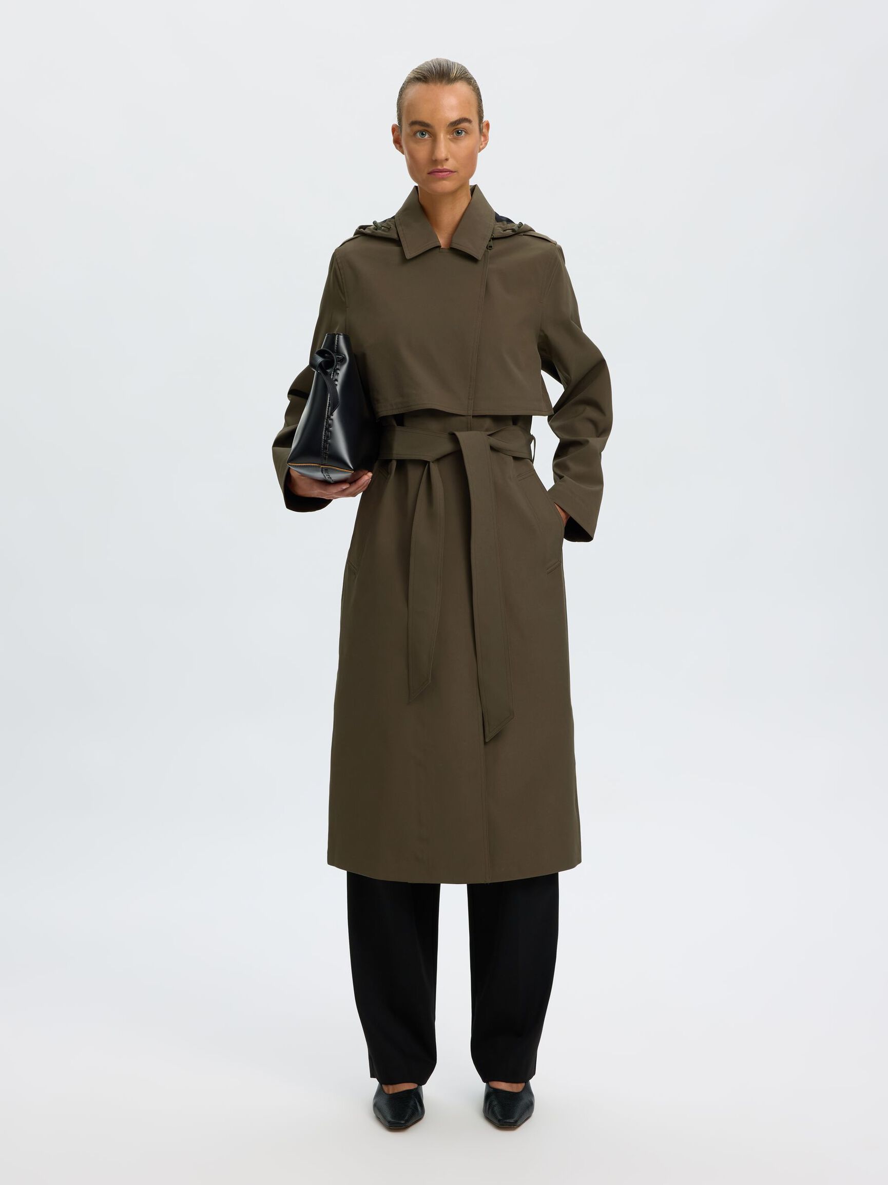 TECHNICAL TRENCHCOAT, Grape Leaf, highres