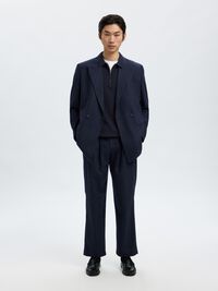 STRICK LANGARM-POLOSHIRT, Navy Blazer, highres