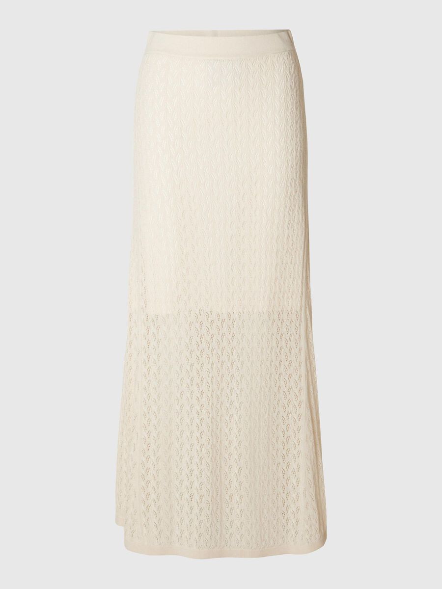 Selected GEBREIDE MAXI ROK, Birch, highres - 16093433_Birch_001.jpg