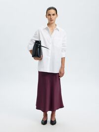 SATIN MIDI SKIRT, Fig, highres