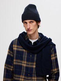 100% MERINO WOOL BEANIE, Sky Captain, highres
