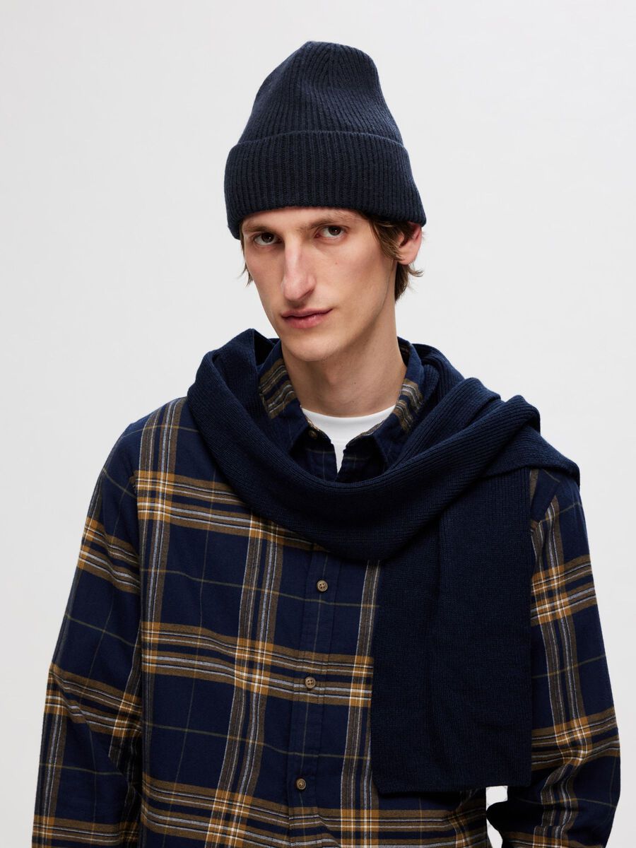 Selected 100% MERINO WOOL BEANIE, Sky Captain, highres - 16094981_SkyCaptain_003.jpg