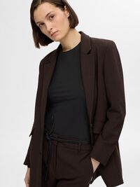 BASIC LONG-SLEEVED T-SHIRT, Black, highres