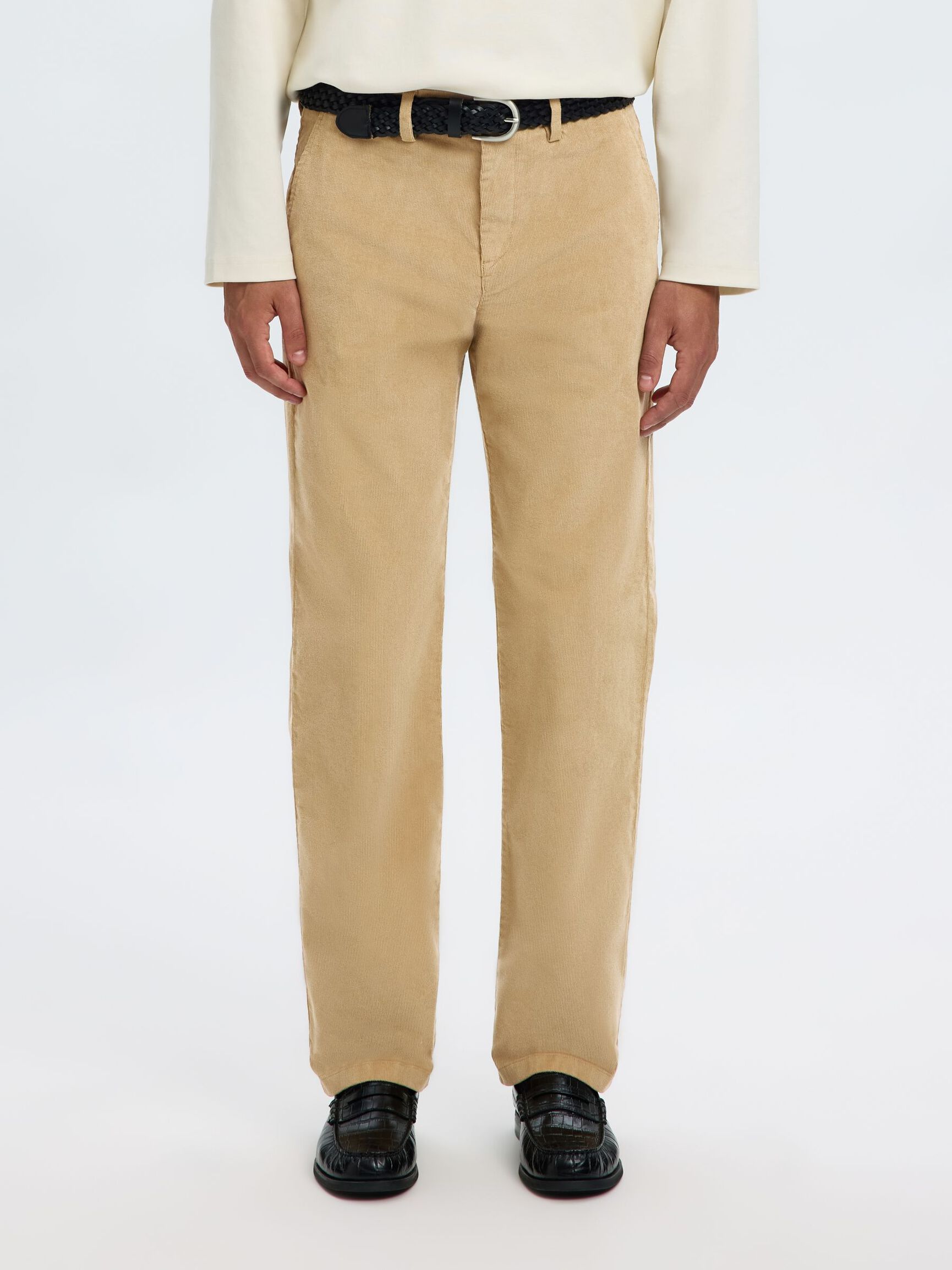 196 STRAIGHT FIT TROUSERS, Cornstalk, highres
