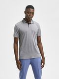 Selected SHORT SLEEVED COOLMAX® POLO SHIRT, Medium Grey Melange, highres - 16082844_MediumGreyMelange_003.jpg