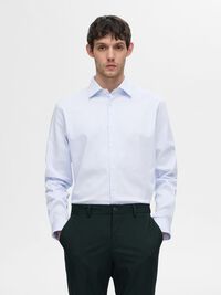 SLIM FIT STRETCH SHIRT, Cashmere Blue, highres
